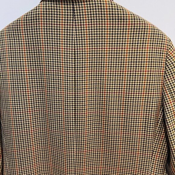 Paul Stuart Brown Gun Club Check Windowpane Tweed Wool Ticket Pocket Bla… - Picture 11 of 16